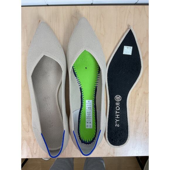 Rothy's The Point in Ecru Size 13 - Picture 8 of 9